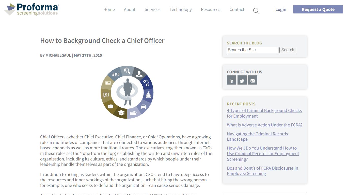 How to Background Check a Chief Officer - Proforma Screening Solutions